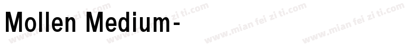 Mollen Medium字体转换